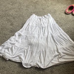 Cato large white maxi skirt